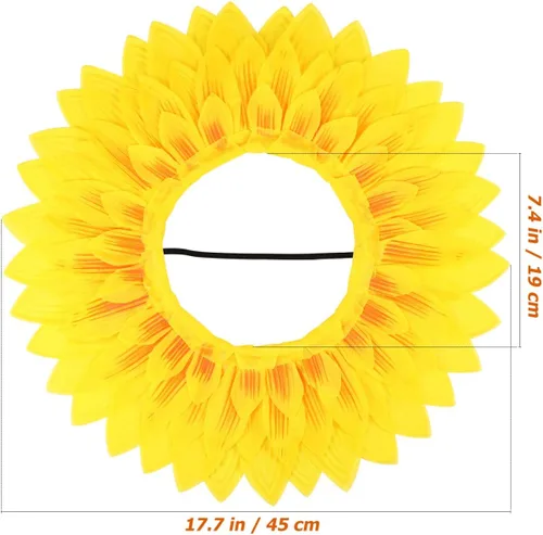 Vista 7 de SAFIGLE 3 piezas de sombreros de girasol para niños y adultos decoración de girasol, tela cómoda, fácil de llevar, perfecto para juegos deportivos