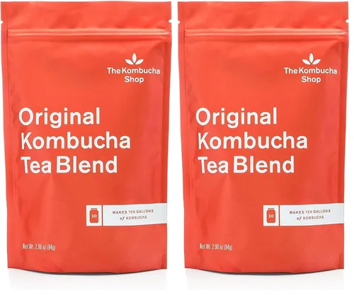 Vista 7 de The Kombucha Shop - Mezcla de té verde - Mezcla de té orgánico de hojas sueltas de sencha y jazmín - Hace 5 galones de té kombucha