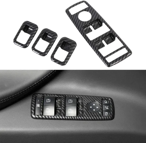 Vista 8 de OBL Funda para Consola Central y Salpicadero para Tesla Model X Model S 2014-2020, Accesorios para Interior de Coche ABS, Imitación de Fibra