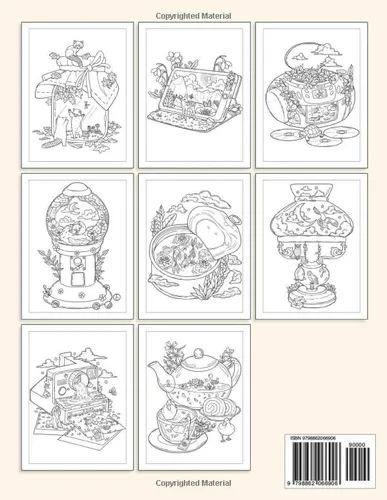 Vista 2 de Time To Chill Coloring Book of Awe-inspiring Discovery into the Tiny Worlds for Stress Relief and Relaxation