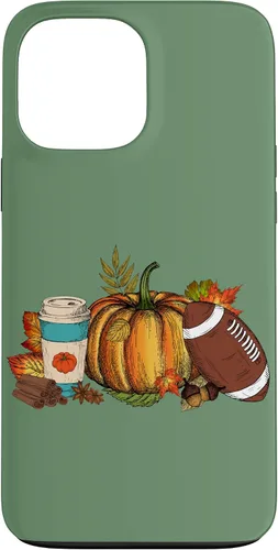 Vista 24 de Fall Football Pumpkin Coffee Latte Case for iPhone 17