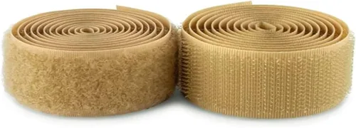 Vista 48 de Cierre de Gancho y Bucle de 1 Pulgada Beige - Cinta de Gancho y Bucle de Nylon No Adhesiva - Longitud de 1 Yarda - Para Tela, Bolsas
