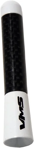 Vista 3 de VMS Racing Blanco con fibra de carbono real negro 3 "pulgadas antena corta compatible con Jeep JK 07-20