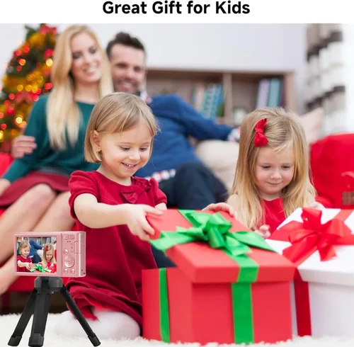 Vista 7 de Acuvar Cámara digital 4K de 44 MP con zoom de 16X, pantalla de 2.4 pulgadas, tarjeta micro SD de 32 GB, cámara digital compacta de apuntar