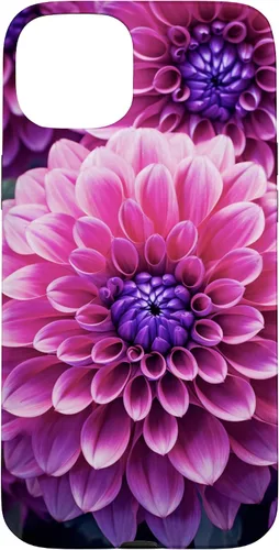Vista 9 de Dahlia Flower Floral Nature Garden Funda con diseño granate rosa y morado para iPhone 16