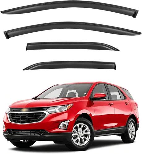 Vista 44 de Protectores de lluvia en canal para Jeep Grand Cherokee L 2021-2026, protectores de visera de ventana, deflector de ventilación, sombra viento humo