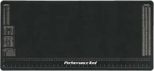 Vista 3 de Performance Tool W88977 - Alfombrilla de neopreno con regla y tablas de referencia, resistente a productos químicos, 16 x 35.75 pulgadas, protege