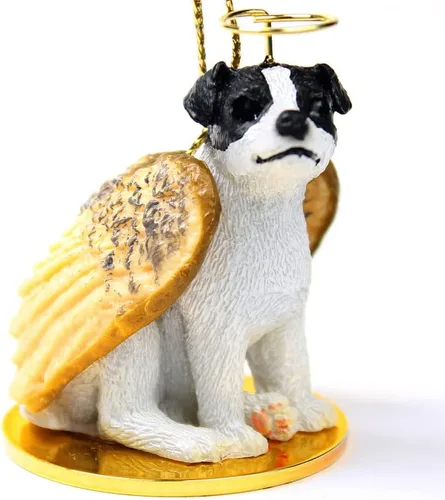 Vista 134 de Conversation Concepts Adorno navideño: Chihuahua, pelo largo 19-Dorado