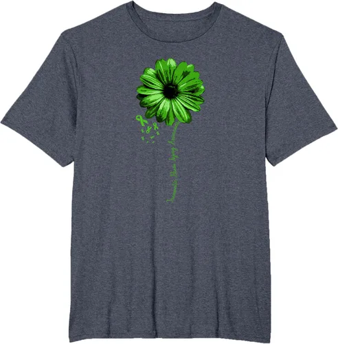 Vista 51 de Camiseta de conciencia de lesiones cerebrales traumáticas con cinta verde guerrero, Negro, S