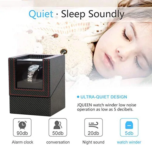 Vista 4 de Bobinadora de reloj para relojes automáticos Caja de reloj Bobinadora automática Motor japonés con opción de batería