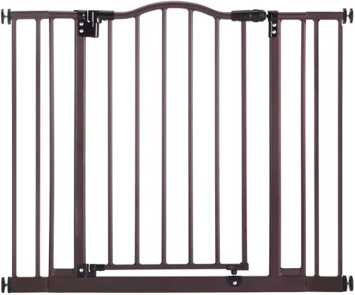 Vista 7 de MYPET Extensión de puerta de arco Windsor: extensión de puerta para mascotas de 13.5 pulgadas; añade hasta 3 extensores, bronce mate