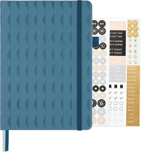 Vista 76 de ⩓ Per Se Cuaderno de Diario con Líneas (3 Paquetes), 160 Páginas Papel Grueso 100GSM, A5 Tapa Dura Cuadernos con Rayas Universitarias para Escribir