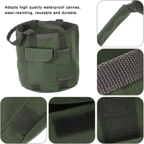 Vista 5 de Organizador de herramientas de cubo, impermeable, bolsa de herramientas para jefe, soporte de jardinería