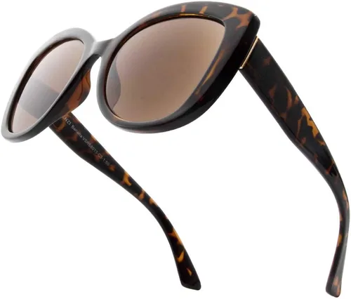 Vista 7 de VITENZI Gafas de sol de lectura completa para mujer, lentes de sol de lectura tintadas con lectores completos integrados, Barletta Negro