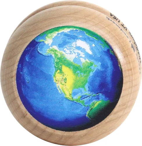 Vista 2 de Maple Landmark Yo-Yo de madera de la tierra