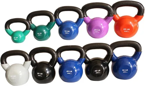 Vista 2 de Ader - Pesa rusa de vinilo 5, 8, 10, 12, 15, 18, 20, 25, 30, 35, 40, 45,50 libras