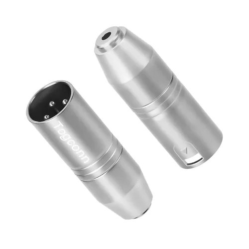 Vista 7 de XLR macho a 0.138 in hembra adaptador de cable, convertidor de conector TRS estéreo equilibrado de 2 pies, 3 pines (1/8 pulgadas)