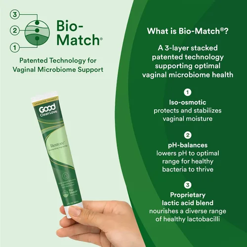 Vista 4 de Good Clean Love Restore - Gel vaginal hidratante, hidratante vaginal equilibrado con pH, cuidado femenino a base de agua con aloe vera y ácido