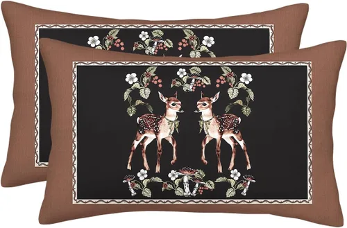 Vista 22 de Fundas de Almohada de Navidad Azul Marino 16x16 Juego de 2 Estilo Granja Muñeco de Nieve Copo de Nieve Árbol de Navidad Fundas de Almohada