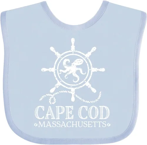 Vista 19 de inktastic Cape Cod Massachusetts - Babero náutico para bebé