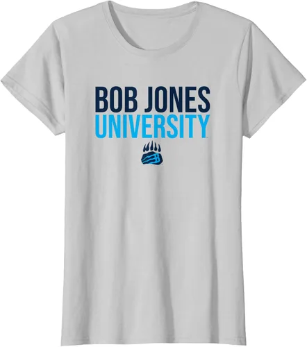 Vista 16 de Bob Jones University Camiseta apilada Bruins, Gris