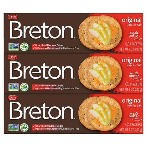 Vista 11 de Breton Galletas multigrano, 7.3 onzas (paquete de 3)