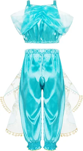 Vista 3 de Funna Disfraz para niñas de princesa, suministros de fiesta