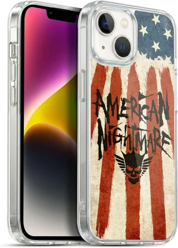 Vista 18 de Head Case Designs Funda de gel suave con licencia oficial de la WWE American Nightmare Flag Cody Rhodes Graphics compatible con Apple iPhone 7