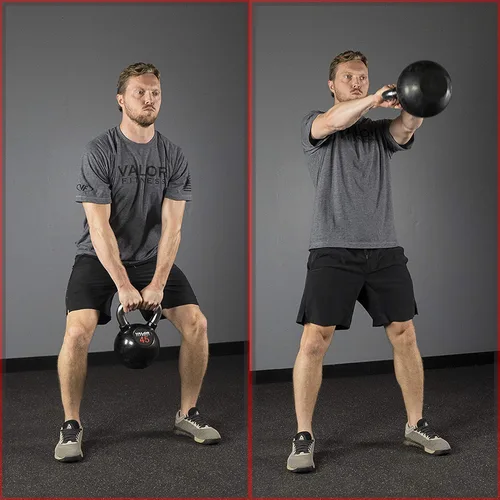 Vista 5 de Valor Fitness Chrome Kettlebells – Solid Cast Iron Kettlebell with Chrome Finish, Strength Training Weight for Swings, Squats, Cleans & Home Gym