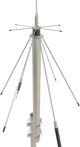 Vista 2 de GRA-D3000 - Antena base de escáner de disco de banda súper ancha de 75 MHz-3 GHz con cable RG-58A/U de 32.8 pies Wideband discone antenna for
