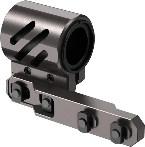 Vista 7 de Feyachi mlok - Soporte de anillo para linterna offset para sistema de riel Mlok, 2 insertos de montaje incluidos para linterna de 1.063 in, 1.000