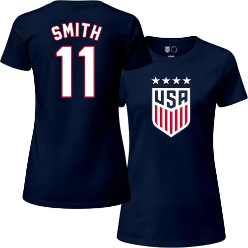 Vista 10 de Icon Sports Camiseta de algodón con licencia oficial del equipo nacional de fútbol femenino de EE. UU. - Mujeres - 67WCT