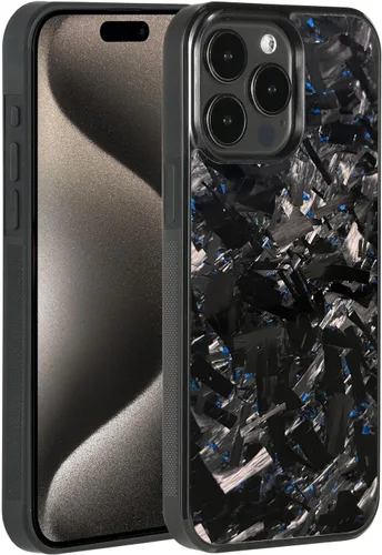 Vista 17 de Grip Series - Funda para iPhone 15 con fibra de carbono forjada real, diseño de bordes agarres, compatible con carga inalámbrica, compatible