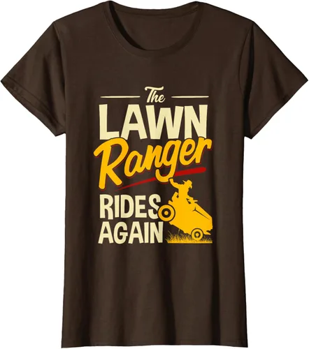 Vista 19 de The Lawn Ranger Rides Again - Camiseta de corte de césped Azul Marino
