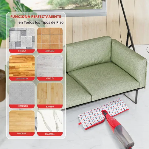 Vista 5 de Almohadillas de microfibra compatibles con la mopa O-Cedar Promist MAX, almohadillas de repuesto reutilizables para trapeador, cabezales