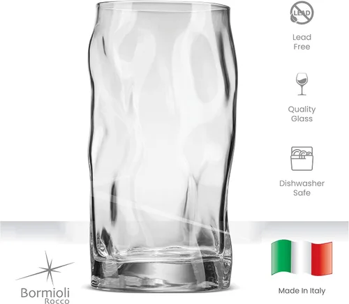 Vista 5 de Bormioli Rocco Sorgente - Vaso enfriador transparente, juego de 4