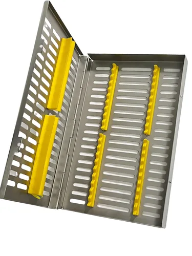 Vista 4 de ArtLab -Caja de casete de esterilización de instrumentos dentales (para 20 piezas) para organizador de instrumentos dentales y casetes
