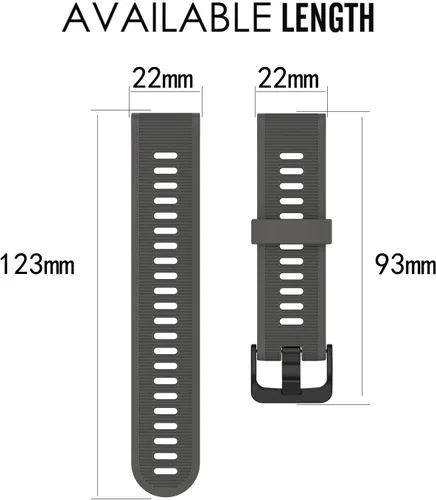 Vista 3 de Correa para Garmin Forerunner 945, correa de repuesto de silicona suave para reloj inteligente Garmin Forerunner 935 (sin rastreador)