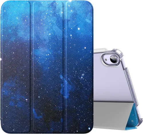 Vista 28 de MoKo Funda para iPad mini 7 (A17 Pro) Generación 2024, Funda para iPad mini 6 2021, Funda Protectora Delgada y Ligera de 8.3 Pulgadas con Carcasa