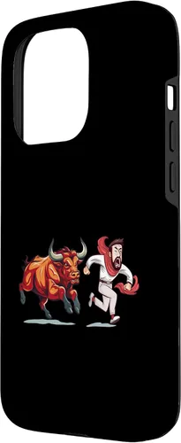 Vista 2 de Funda para iPhone 15 Pro Saint Fermin Bulls Running