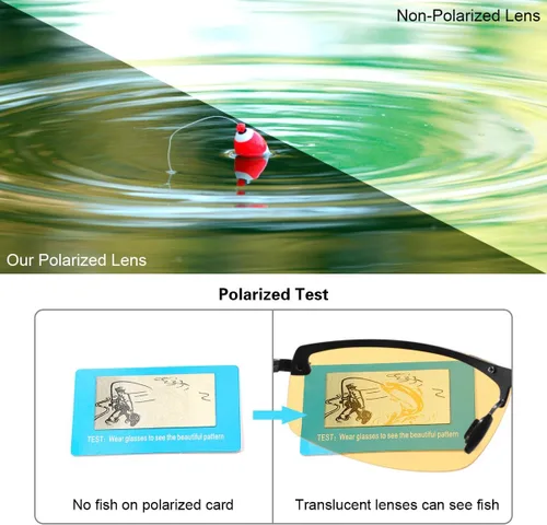 Vista 5 de YIMI Gafas de sol fotocrómicas polarizadas para hombre, para deportes al aire libre, conducción y ciclismo, antideslumbrante, UV400, gafas ligeras