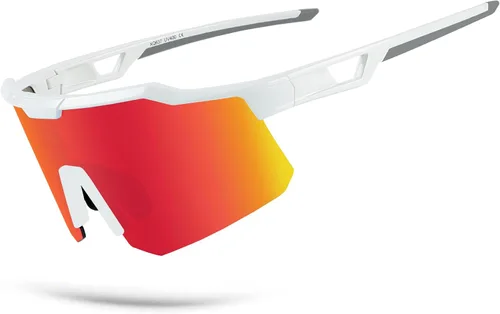 Vista 7 de OULAIQI Gafas de sol de ciclismo para hombres y mujeres, lentes de sol de béisbol juveniles, diseño ligero, protección UV400, gafas deportivas