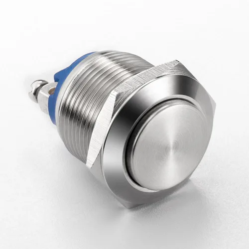 Vista 7 de Interruptor de botón momentáneo IP67, resistente al agua, acero inoxidable, antivandálico, interruptor de metal, terminales de tornillo 12 V, 24 V
