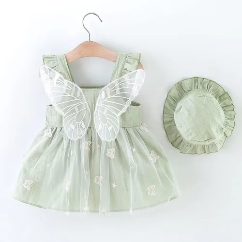 Vista 9 de Vestido tutú de verano para niñas pequeñas, sin espalda, vestido de princesa para fiesta de cumpleaños, vestido de verano con lazo floral