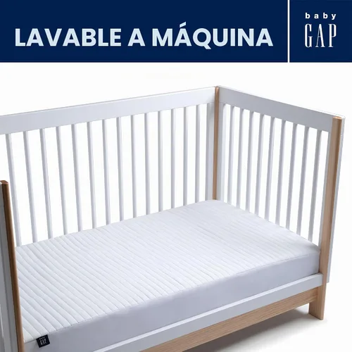 Vista 2 de Delta Children - BabyGap Protector de colchón de cuna para bebés y niños pequeños - Protector de colchón de bebé impermeable, refrescante, suave