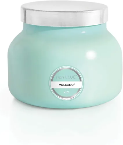 Vista 27 de Capri Blue Volcano Velas perfumadas – Velas en tarro de cristal de lujo para el hogar perfumadas con frutas tropicales y cítricos azucarados, mezcla