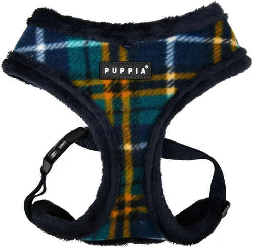 Vista 11 de Puppia Alyssa - Arnés para perro sobre la cabeza, cálido para invierno, con patrón de flores, ajustable en el pecho, para perros pequeños