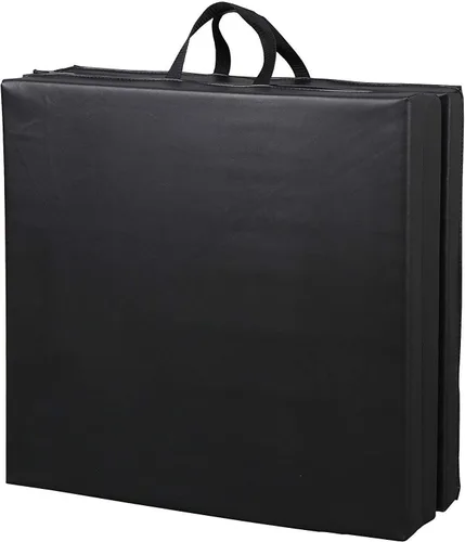 Vista 4 de HomGarden Colchoneta para gimnasia de 6 x 2 pulgadas de grosor, alta densidad, antidesgarros, plegable, para gimnasio, aeróbicos, con asas de Varios