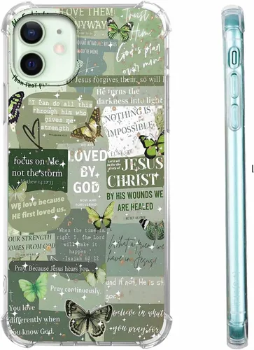 Vista 74 de Funda para Celular con Versículos de la Biblia, Colocación de Citas Cristianas de Jesús, Diseño Collage, Funda Protectora Suave de TPU de Moda