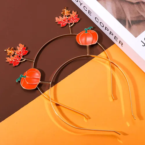Vista 3 de PHALIN Diademas de otoño de Acción de Gracias para mujer con la letra esmaltada "GVIE THANKS" "HAPPY FALL", accesorios para el cabello para fiesta